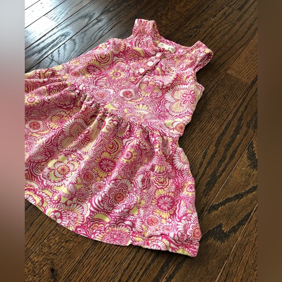 Tucker + Tate Girls 4Y Sleeveless A-Line Pocket Dress w/Geometric Floral Design - Picture 2 of 8